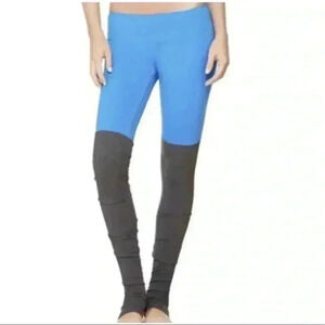 ALO YOGA Goddess Blue/Gray Active Workout Leggings Women’s Size Small